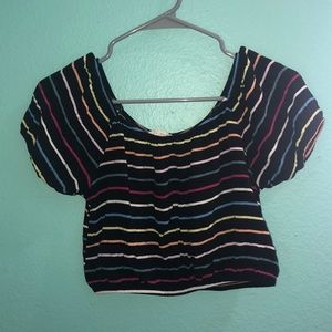Puff Sleeve Striped Top!